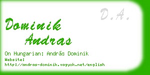dominik andras business card